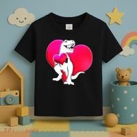 Tyrannosaurus Rex Valentine Heart Dinosaur  Toddler T-Shirt thumb 3