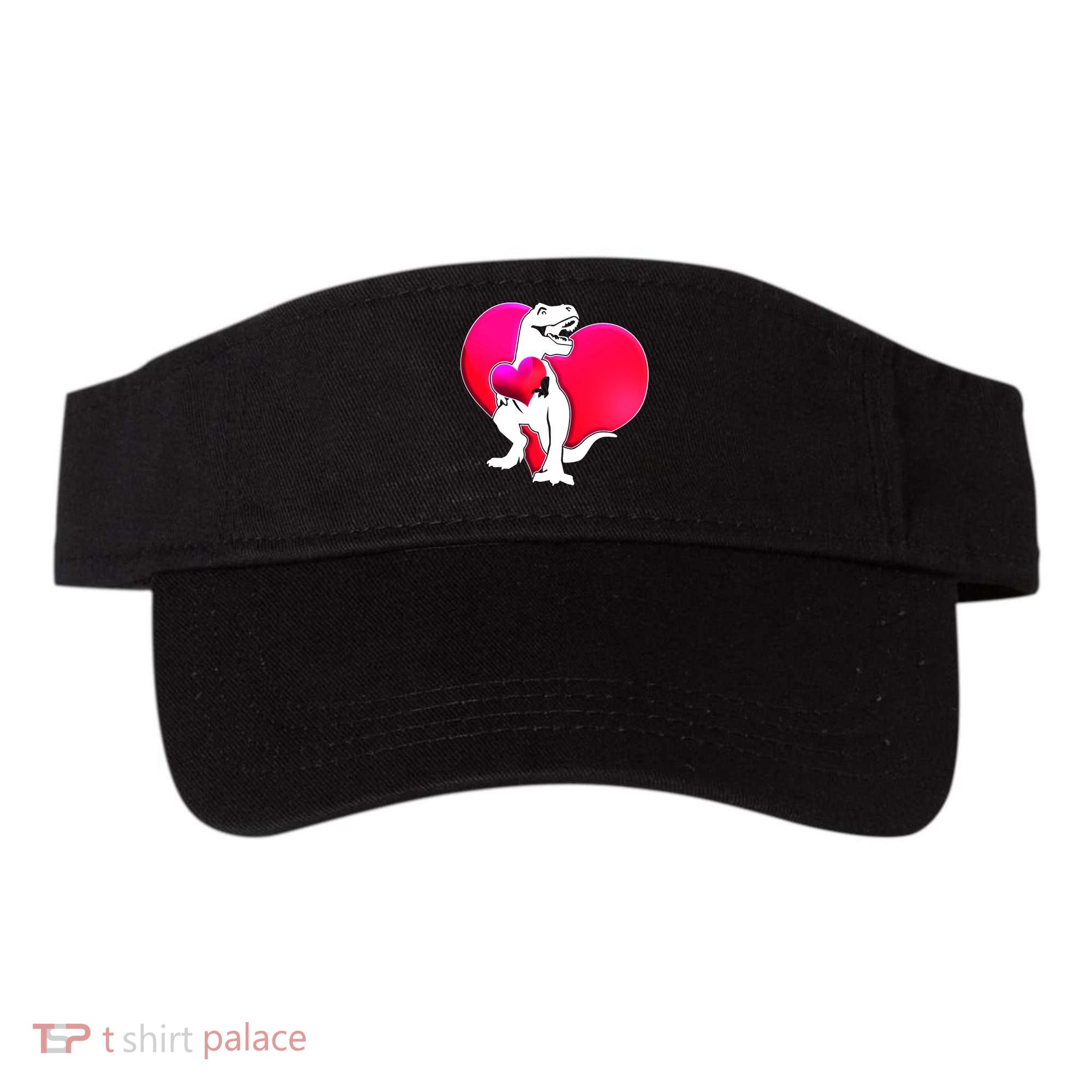 Tyrannosaurus Rex Valentine Heart Dinosaur  Visor