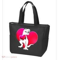 Tyrannosaurus Rex Valentine Heart Dinosaur  Tote Bag thumb 3