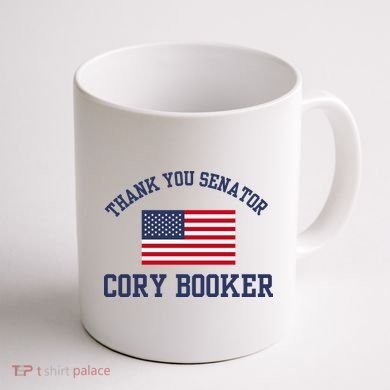 Thank You Senator Cory Booker Coffee Mug back