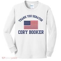 Thank You Senator Cory Booker Kids Long Sleeve Shirt thumb 0