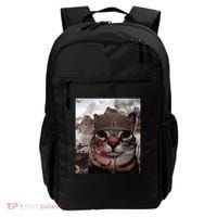 Thousand Yard Stare Funny Soldier Cat Meme In Battlefield Backpack thumb 0