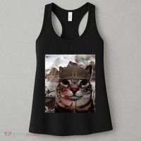 Thousand Yard Stare Funny Soldier Cat Meme In Battlefield Women's Tank Top thumb 3