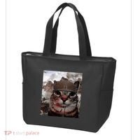 Thousand Yard Stare Funny Soldier Cat Meme In Battlefield Tote Bag thumb 3