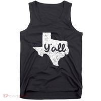 Texas YAll Southern Saying Proud Texan Quote Tank Top thumb 0