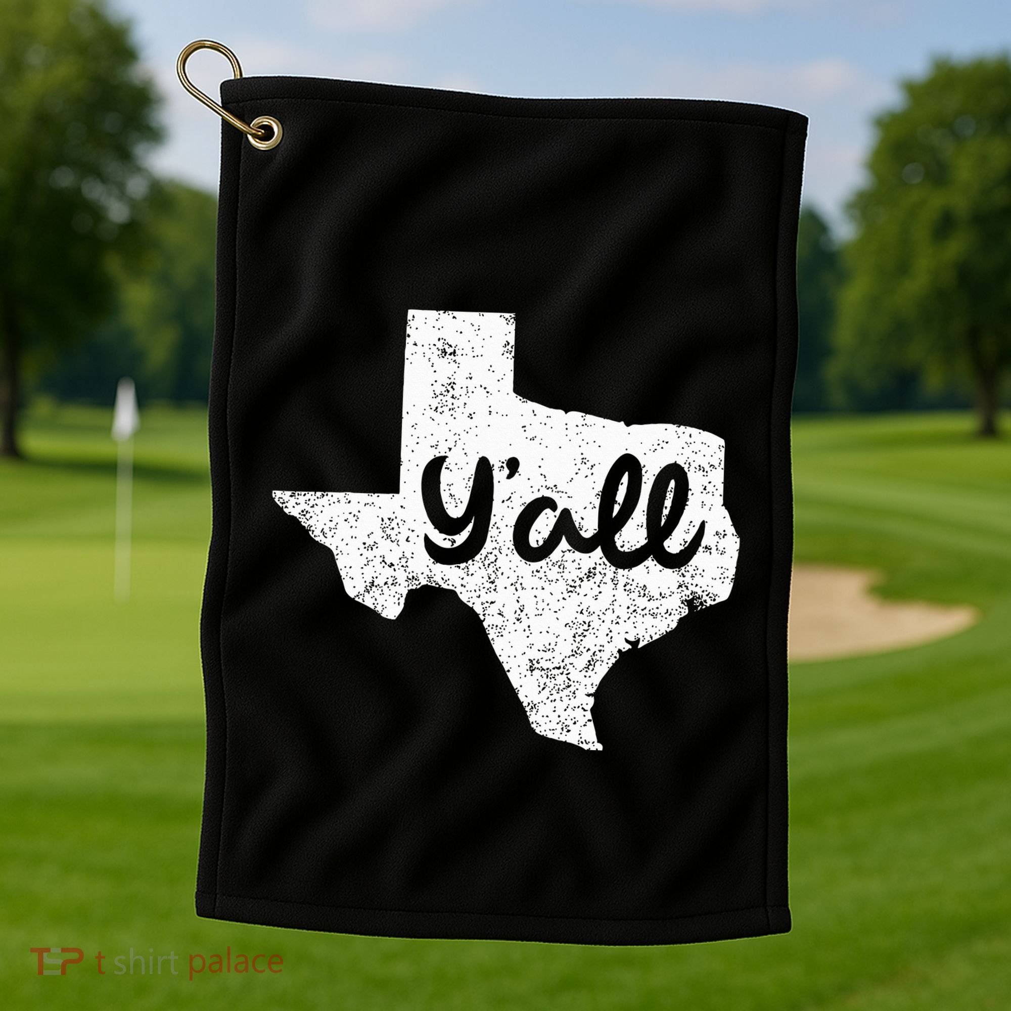 Texas YAll Southern Saying Proud Texan Quote Golf Towel