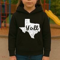 Texas YAll Southern Saying Proud Texan Quote Kids Hoodie thumb 3