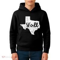 Texas YAll Southern Saying Proud Texan Quote Kids Hoodie thumb 4