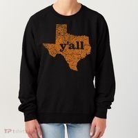 Texas Yall Texas State Map Women's Sweatshirt thumb 0
