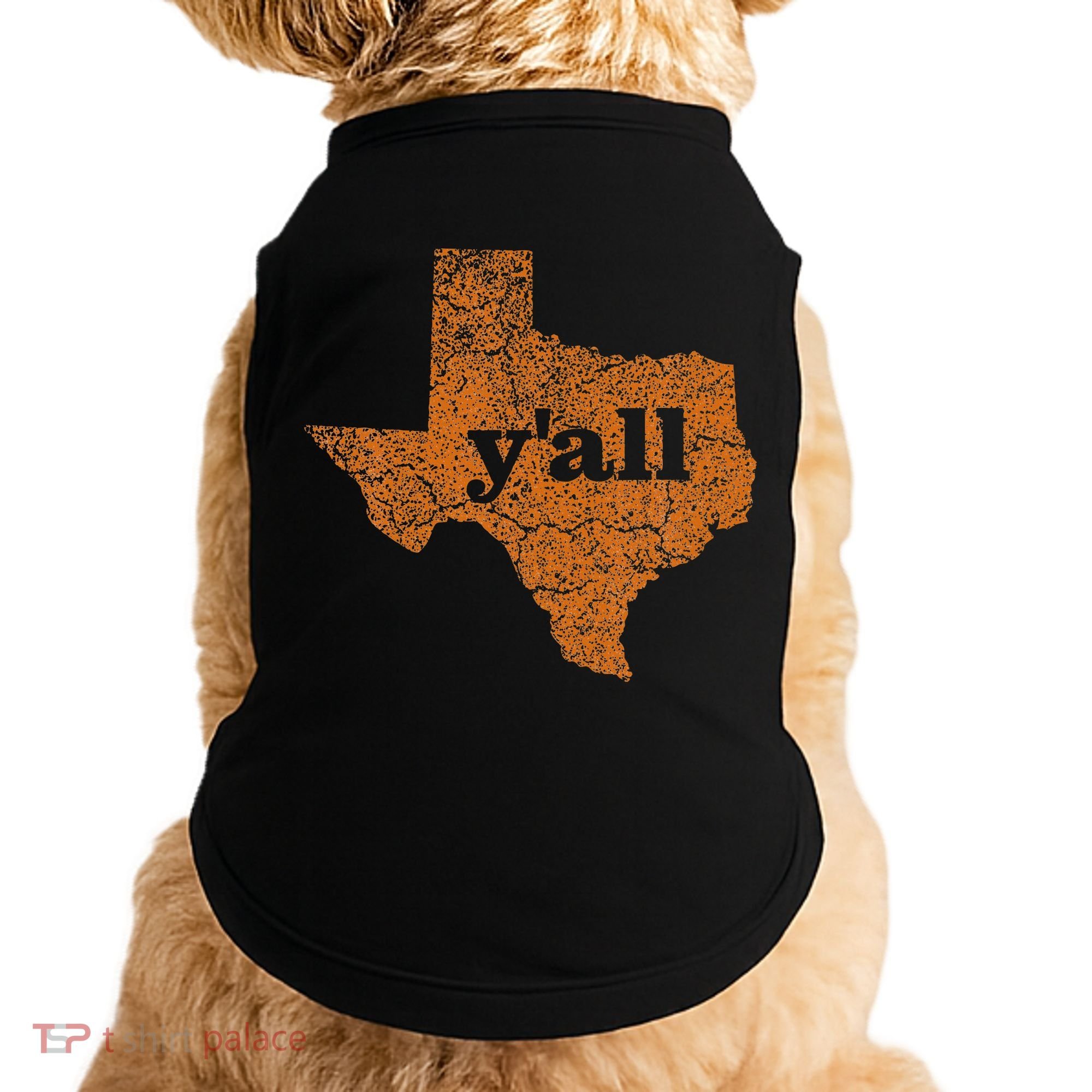 Texas Yall Texas State Map Doggie Tank