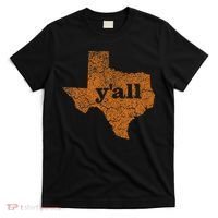 Texas Yall Texas State Map T-Shirt thumb 0