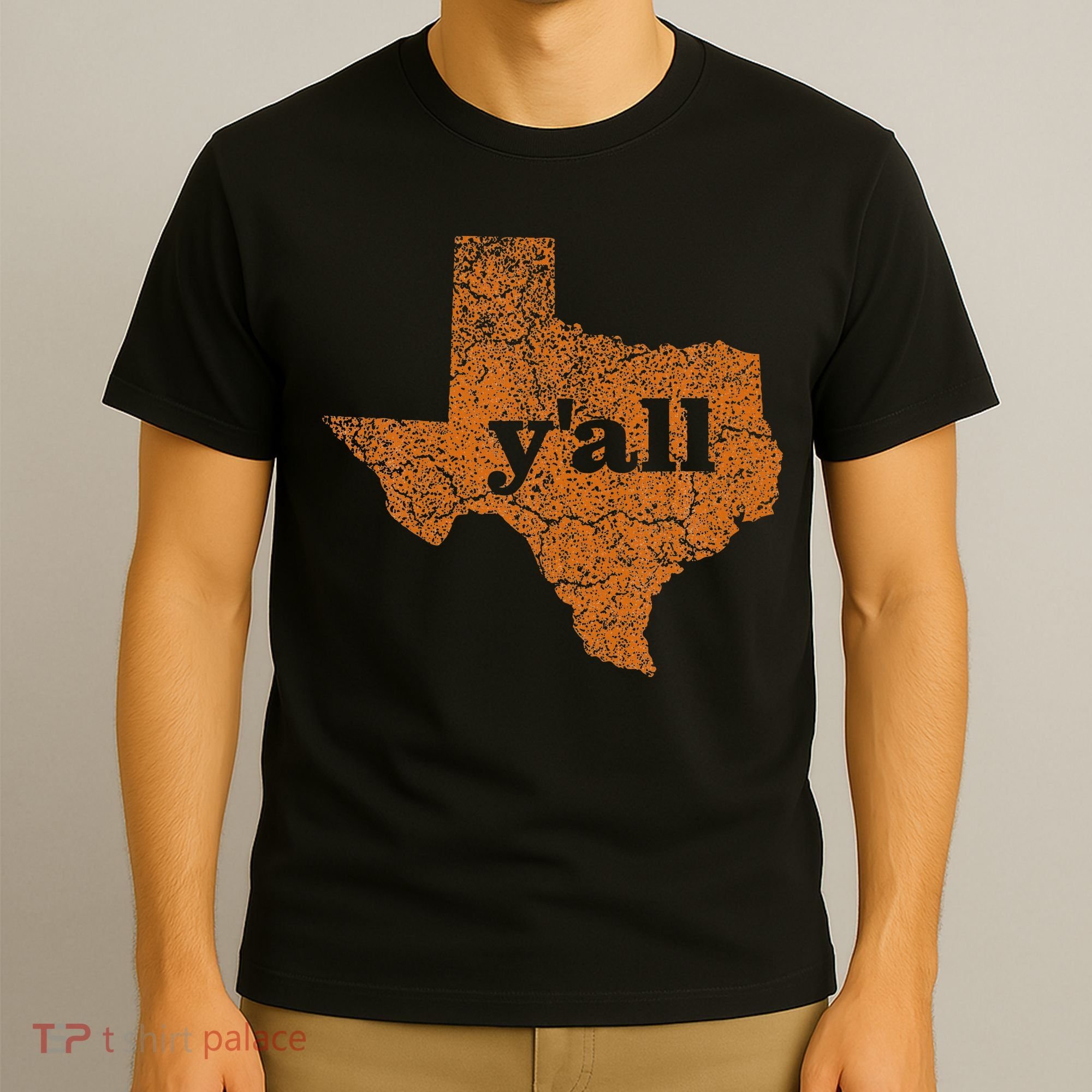 Texas Yall Texas State Map T-Shirt