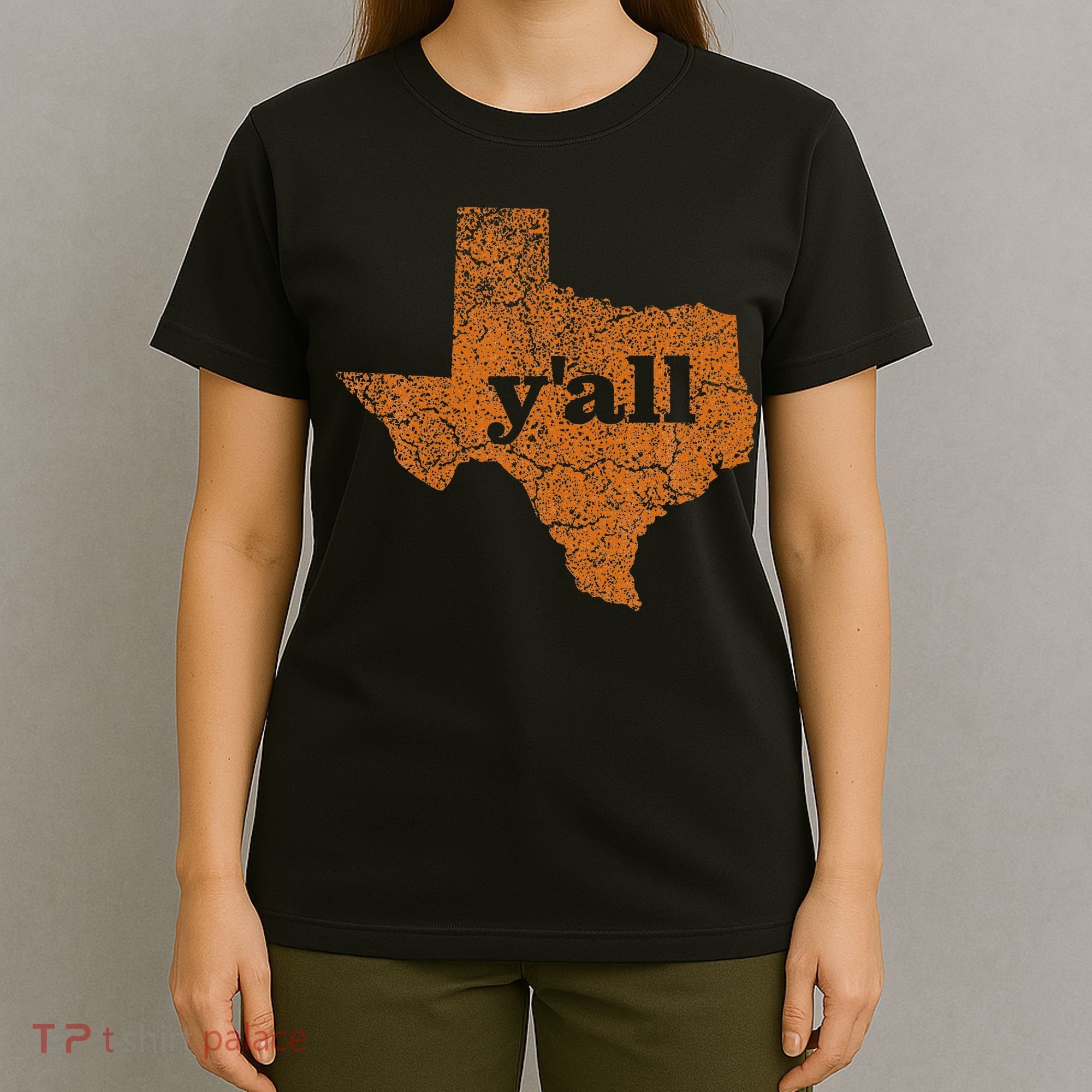 Texas Yall Texas State Map T-Shirt