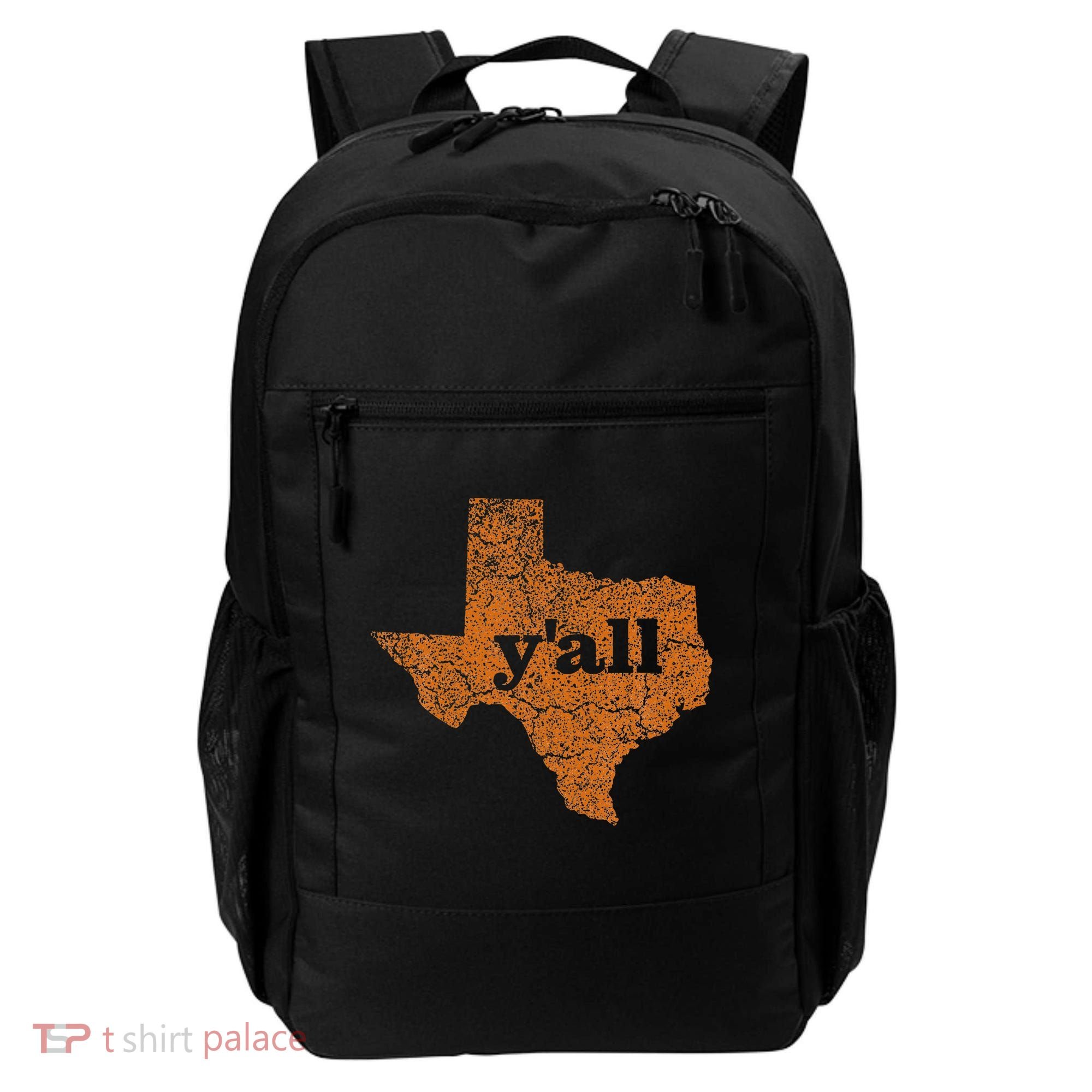 Texas Yall Texas State Map Backpack