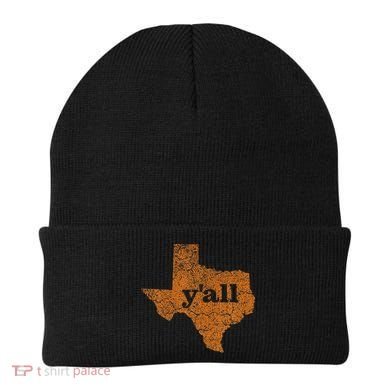Texas Yall Texas State Map Beanie