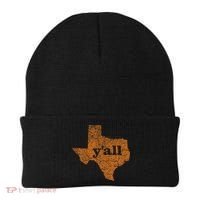 Texas Yall Texas State Map Beanie thumb 0