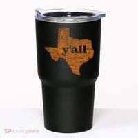 Texas Yall Texas State Map Tumbler thumb 0