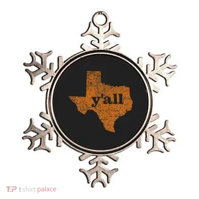 Texas Yall Texas State Map Ornament
