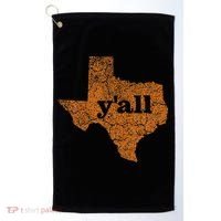 Texas Yall Texas State Map Golf Towel thumb 0