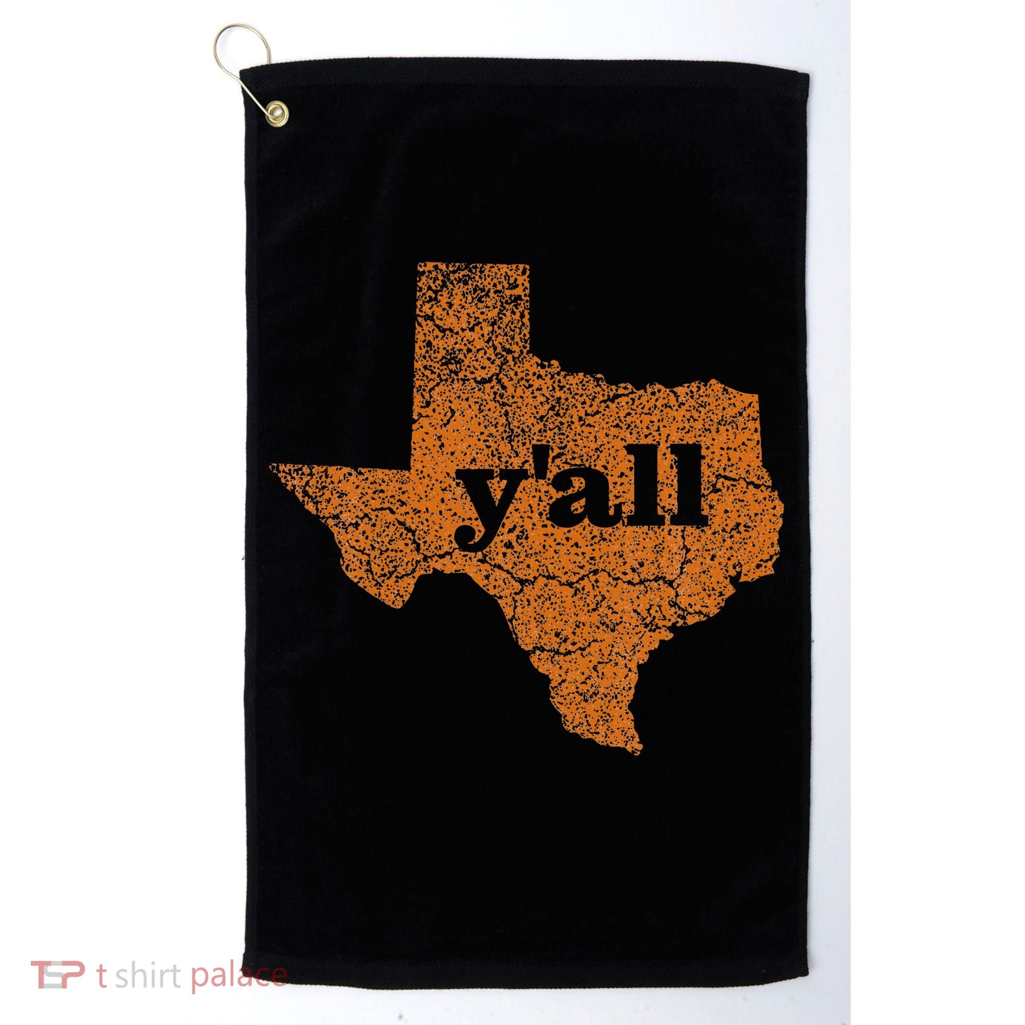 Texas Yall Texas State Map Golf Towel