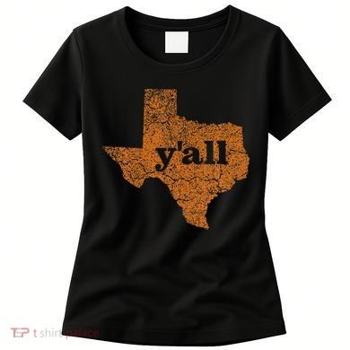 Texas Yall Texas State Map Women's T-Shirt