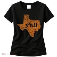Texas Yall Texas State Map Women's T-Shirt thumb 0