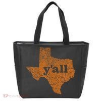 Texas Yall Texas State Map Tote Bag thumb 0