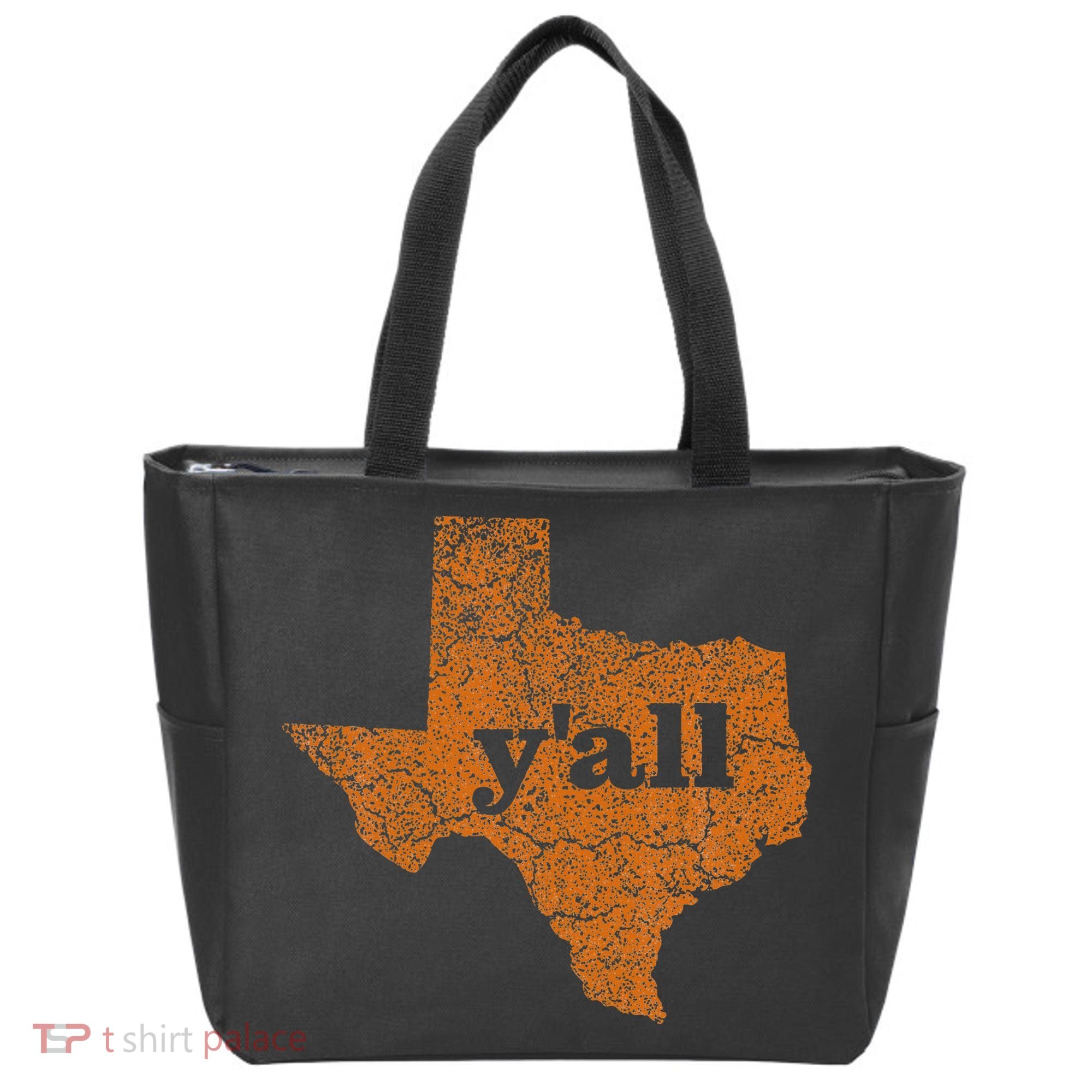 Texas Yall Texas State Map Tote Bag