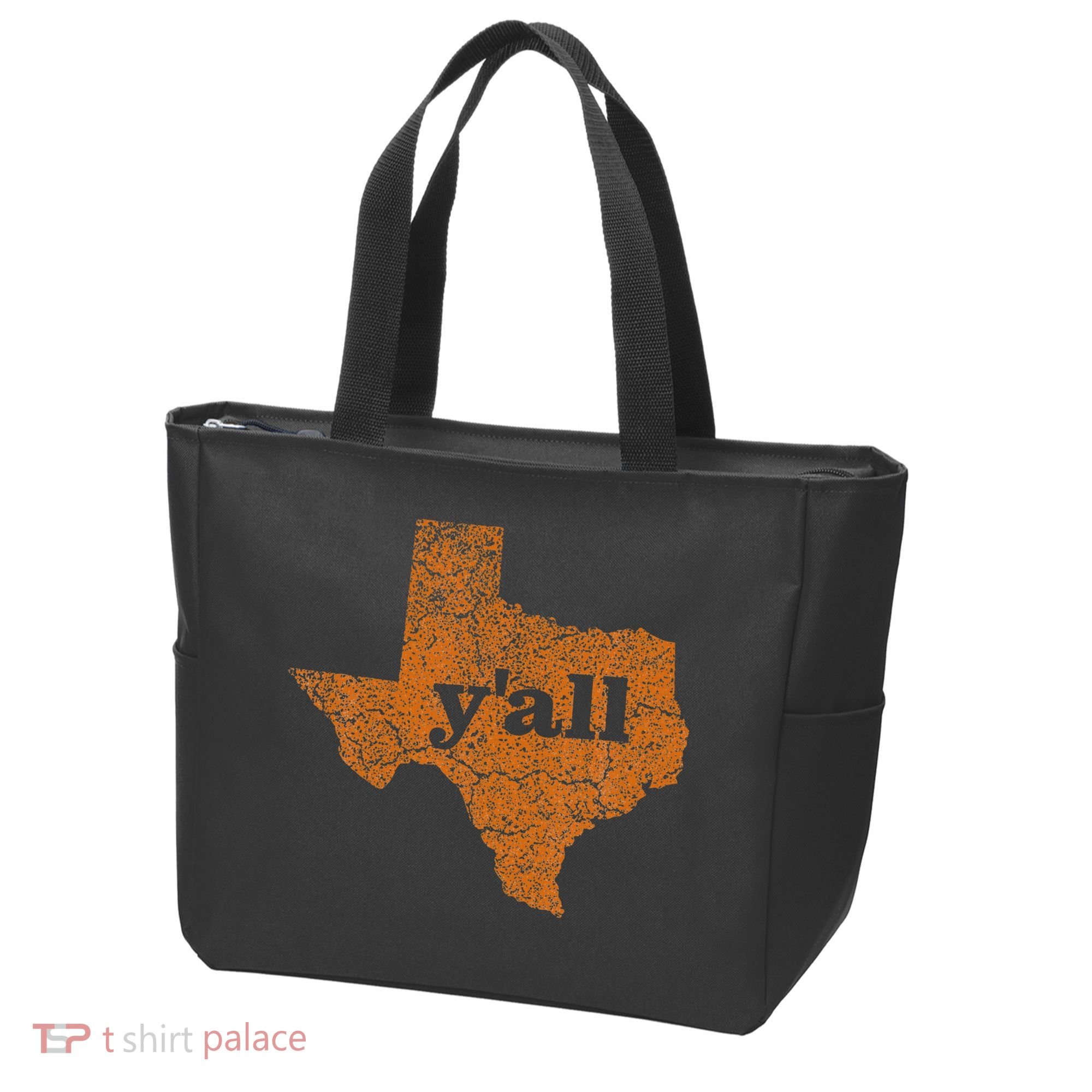 Texas Yall Texas State Map Tote Bag