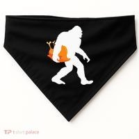 Thanksgiving Yeti Turkey  Funny Sasquatch USA-Made Doggie Bandana thumb 0