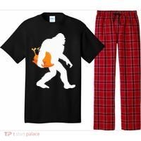 Thanksgiving Yeti Turkey  Funny Sasquatch Pajama Set thumb 0