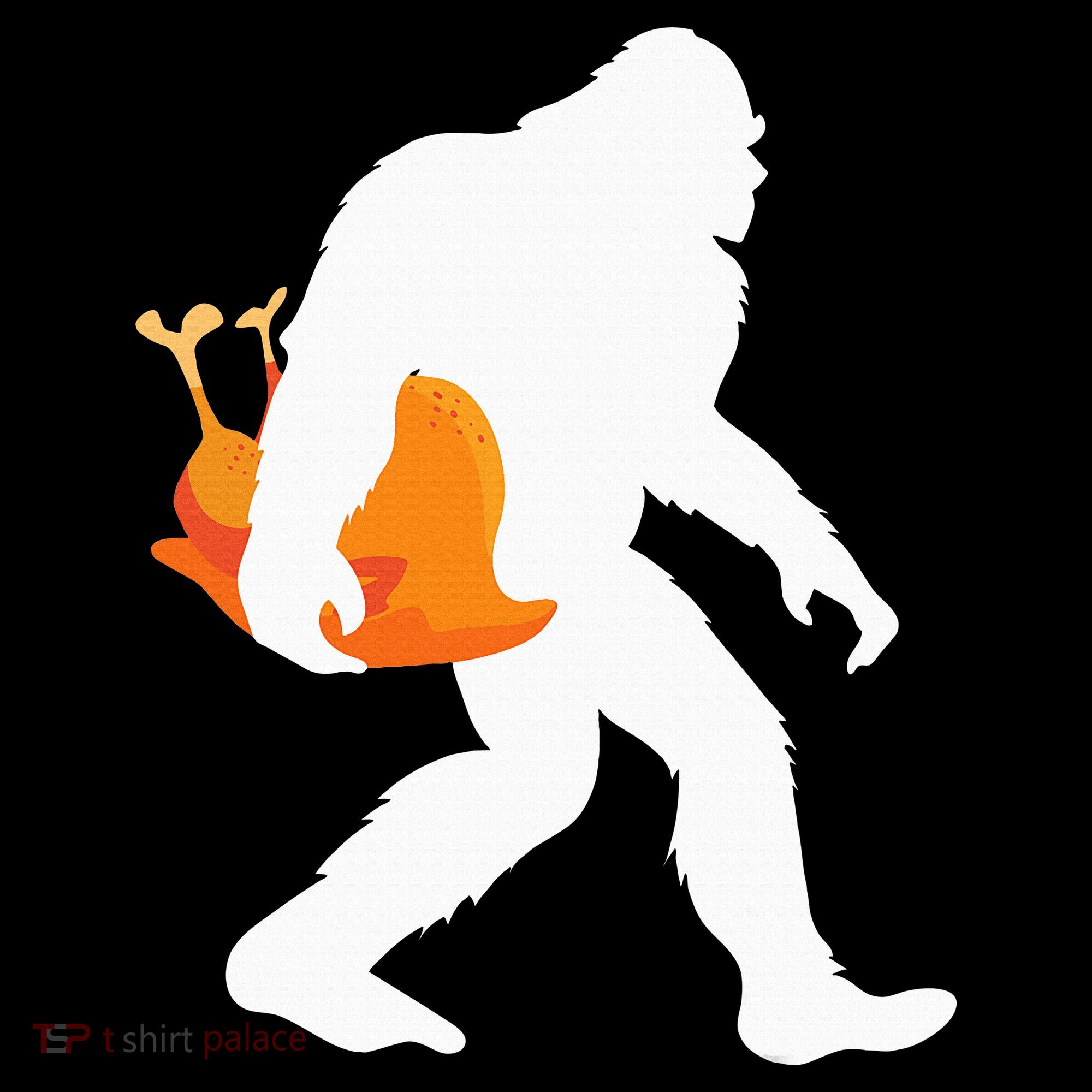 Thanksgiving Yeti Turkey  Funny Sasquatch Women's Hoodie