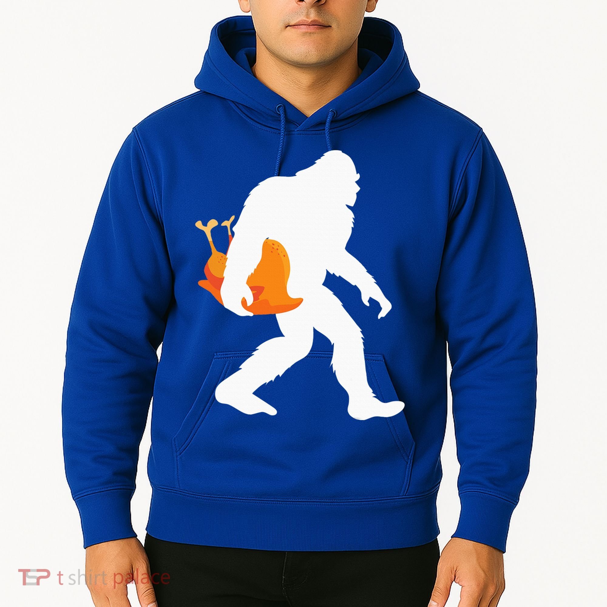 Thanksgiving Yeti Turkey  Funny Sasquatch Hoodie