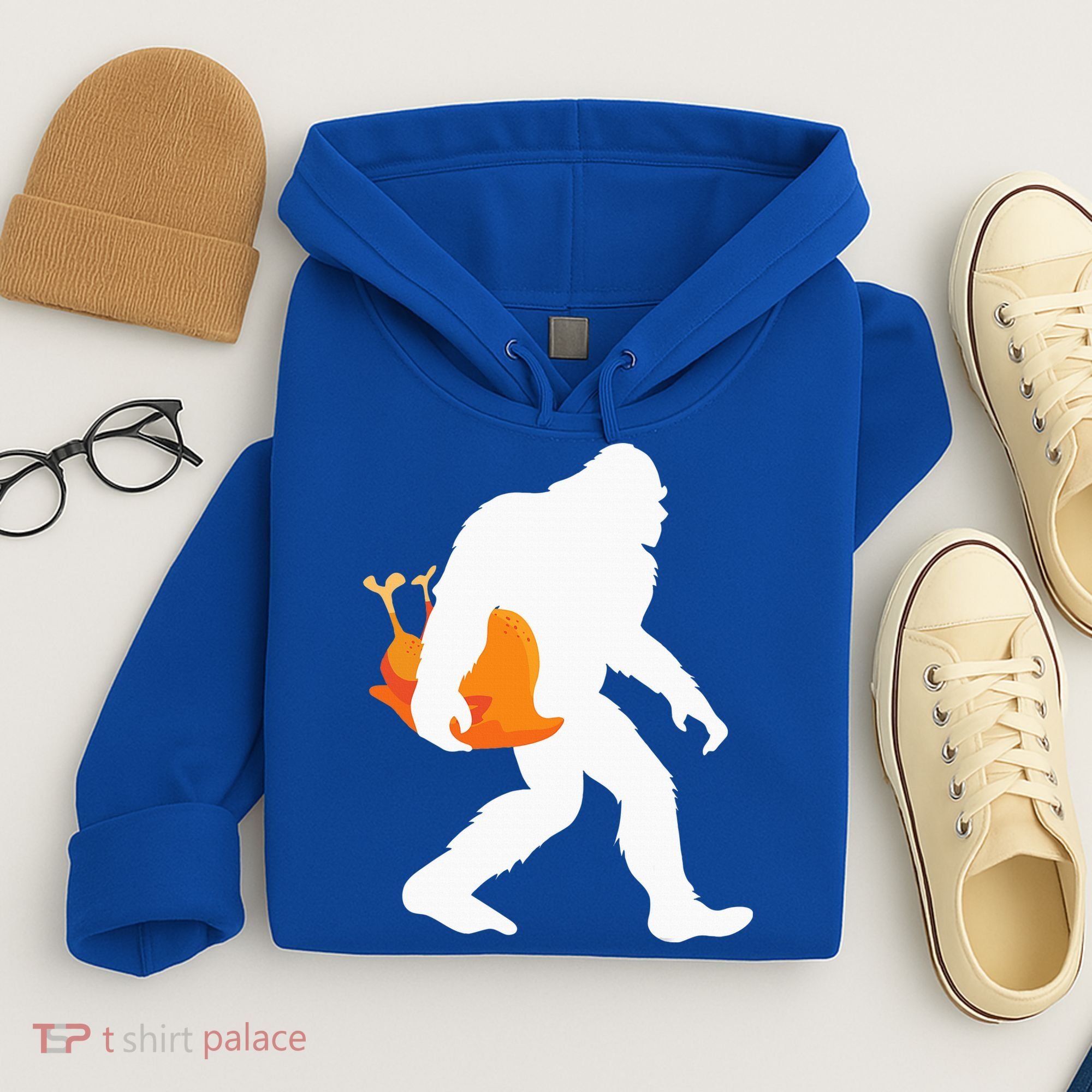 Thanksgiving Yeti Turkey  Funny Sasquatch Hoodie
