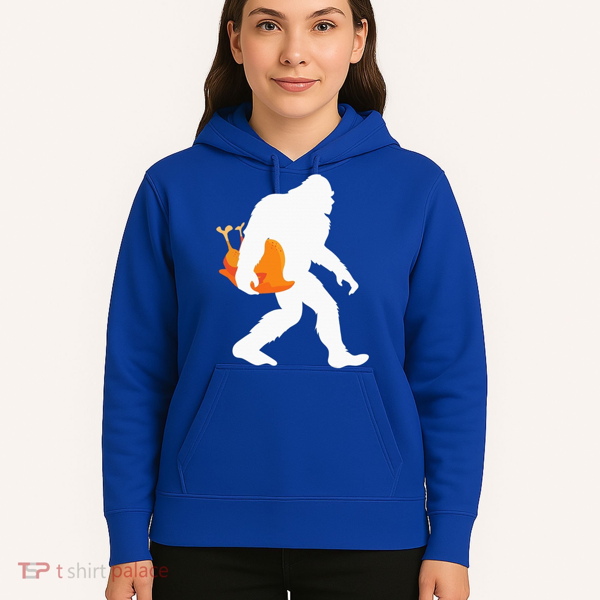 Thanksgiving Yeti Turkey  Funny Sasquatch Hoodie