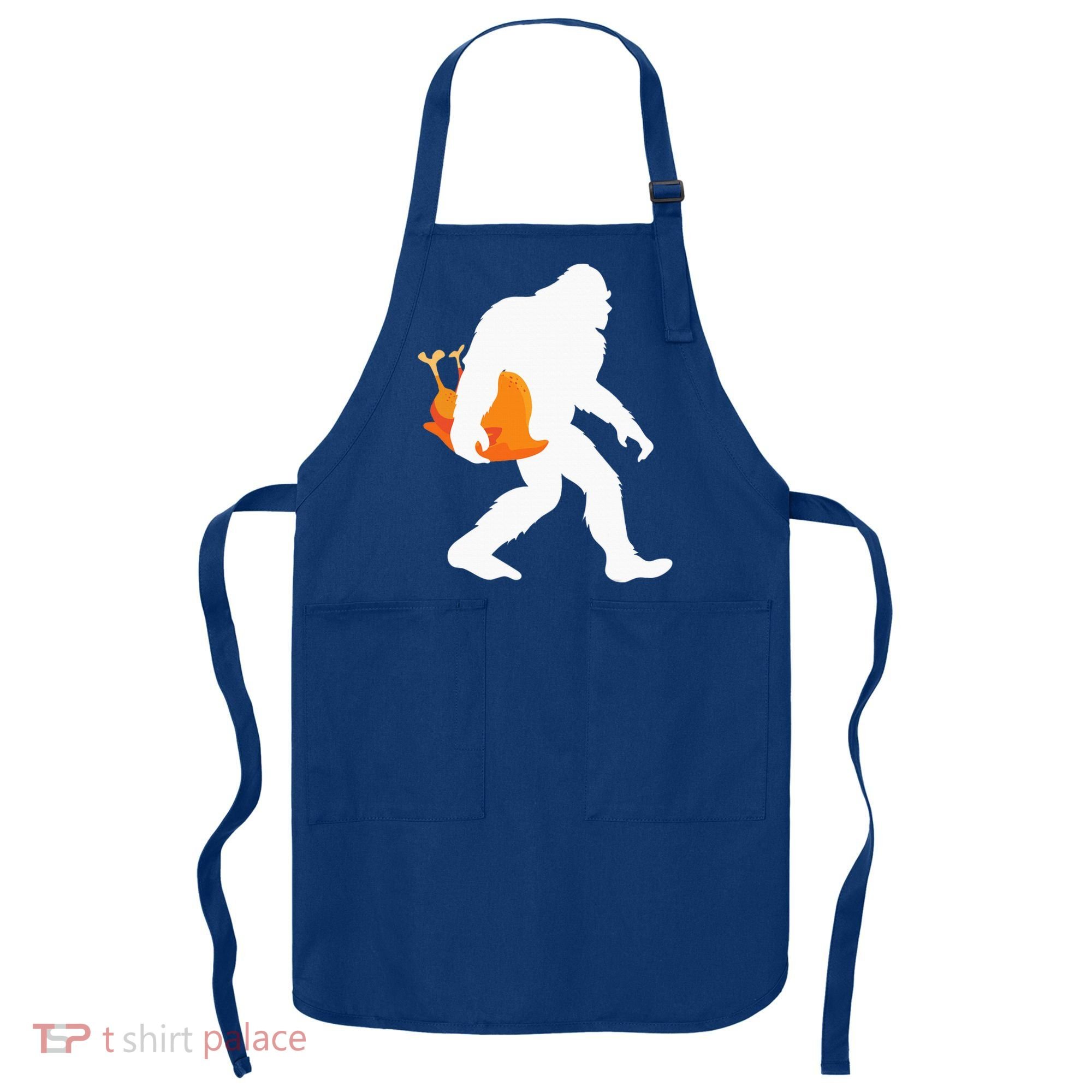 Thanksgiving Yeti Turkey  Funny Sasquatch Apron