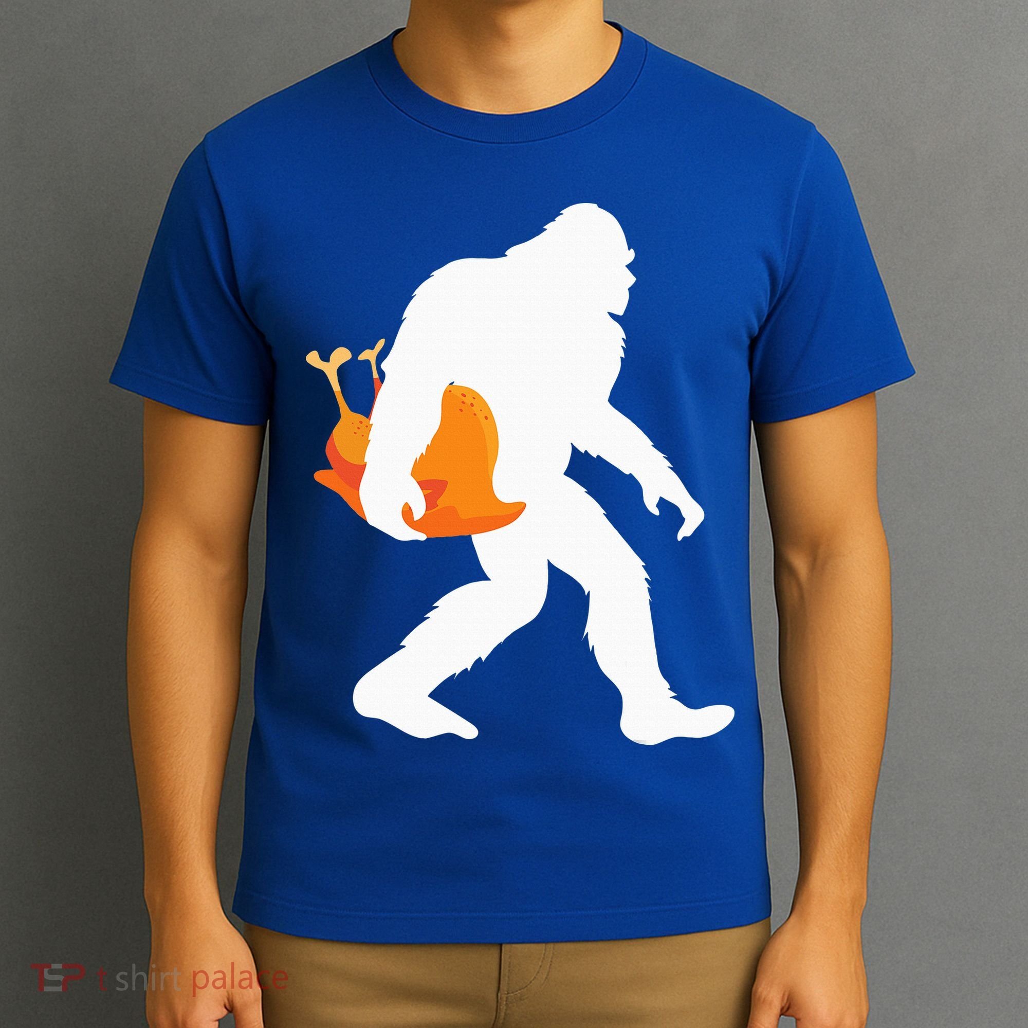 Thanksgiving Yeti Turkey  Funny Sasquatch T-Shirt
