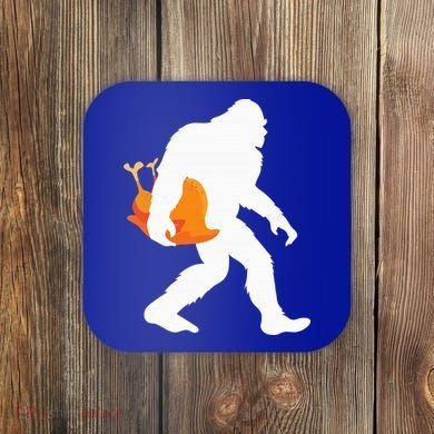 Thanksgiving Yeti Turkey  Funny Sasquatch Coaster