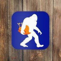 Thanksgiving Yeti Turkey  Funny Sasquatch Coaster thumb 0