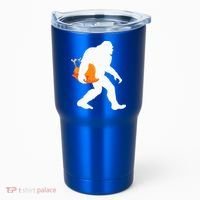 Thanksgiving Yeti Turkey  Funny Sasquatch Tumbler thumb 0