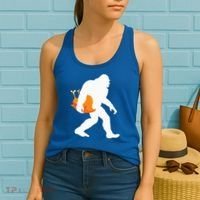 Thanksgiving Yeti Turkey  Funny Sasquatch Women's Tank Top thumb 2