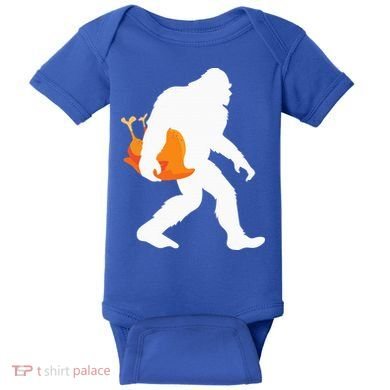Thanksgiving Yeti Turkey  Funny Sasquatch Baby Bodysuit