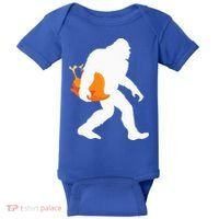 Thanksgiving Yeti Turkey  Funny Sasquatch Baby Bodysuit thumb 0