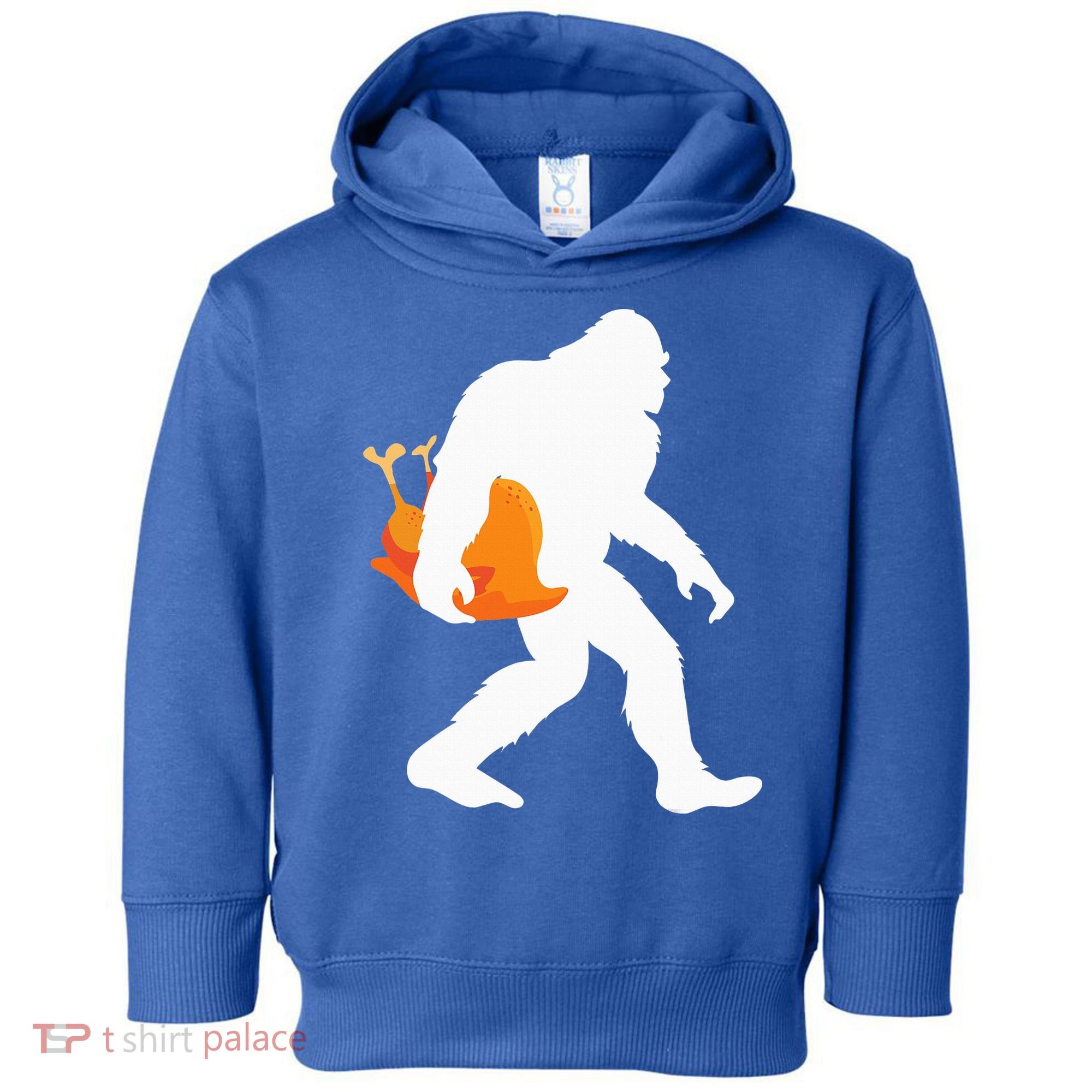 Thanksgiving Yeti Turkey  Funny Sasquatch Toddler Hoodie