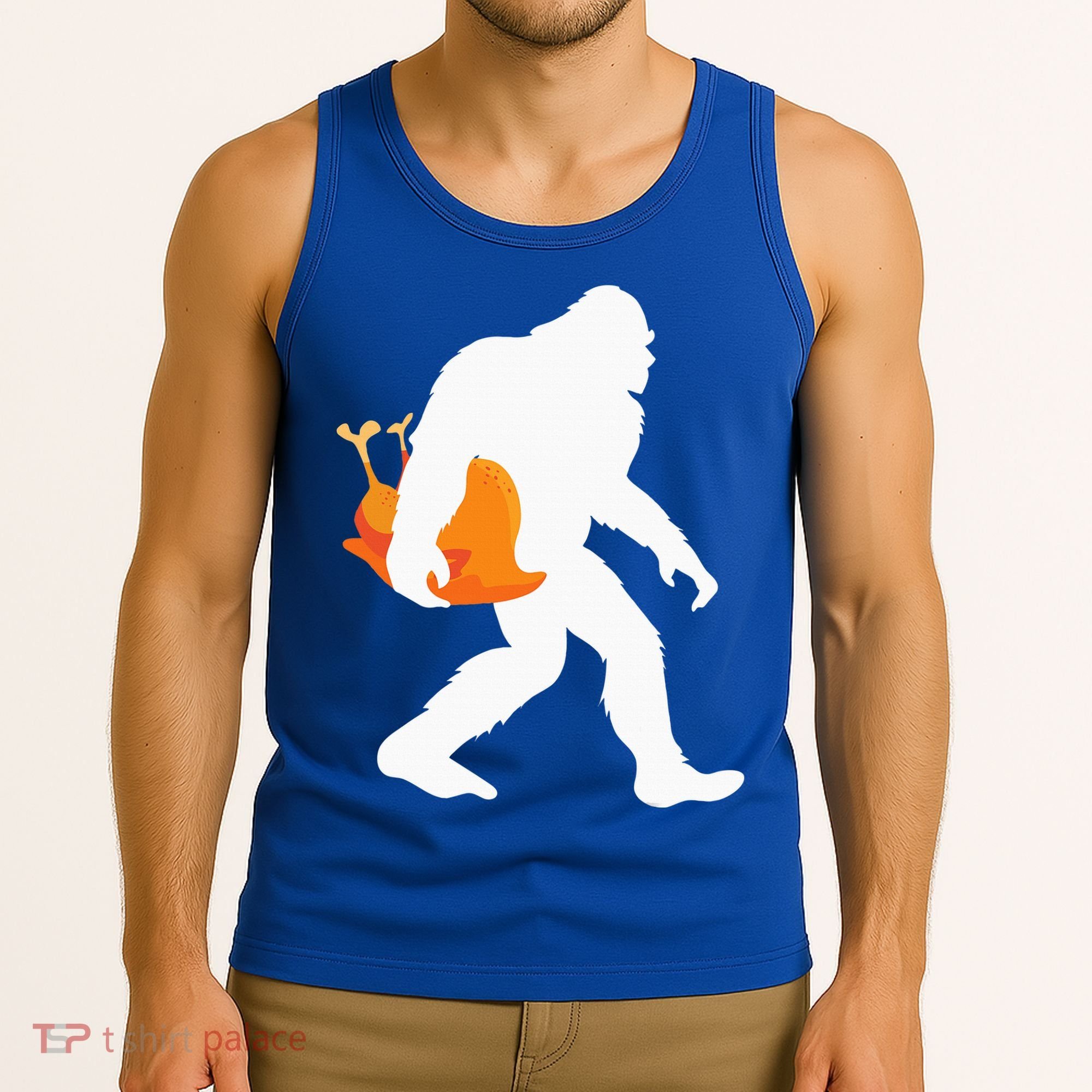 Thanksgiving Yeti Turkey  Funny Sasquatch Tank Top