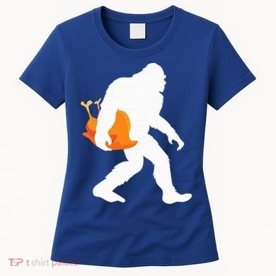 Thanksgiving Yeti Turkey  Funny Sasquatch Women's T-Shirt