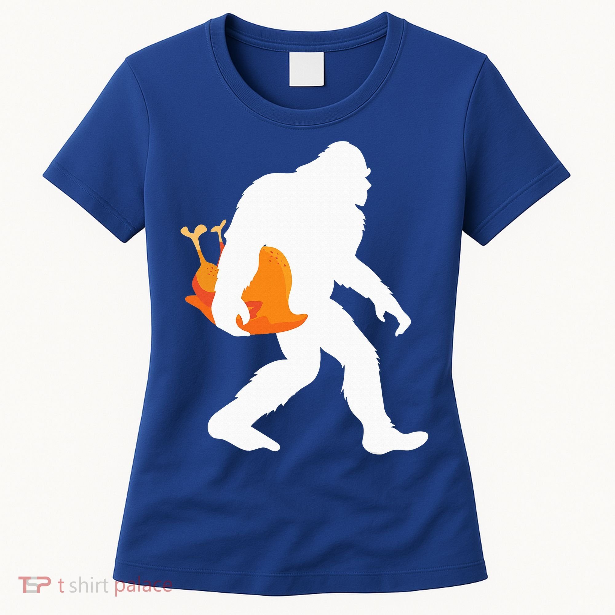 Thanksgiving Yeti Turkey  Funny Sasquatch Women's T-Shirt