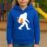 Thanksgiving Yeti Turkey  Funny Sasquatch Kids Hoodie thumb 3