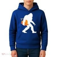 Thanksgiving Yeti Turkey  Funny Sasquatch Kids Hoodie thumb 4
