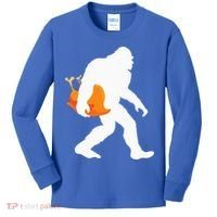 Thanksgiving Yeti Turkey  Funny Sasquatch Kids Long Sleeve Shirt thumb 0